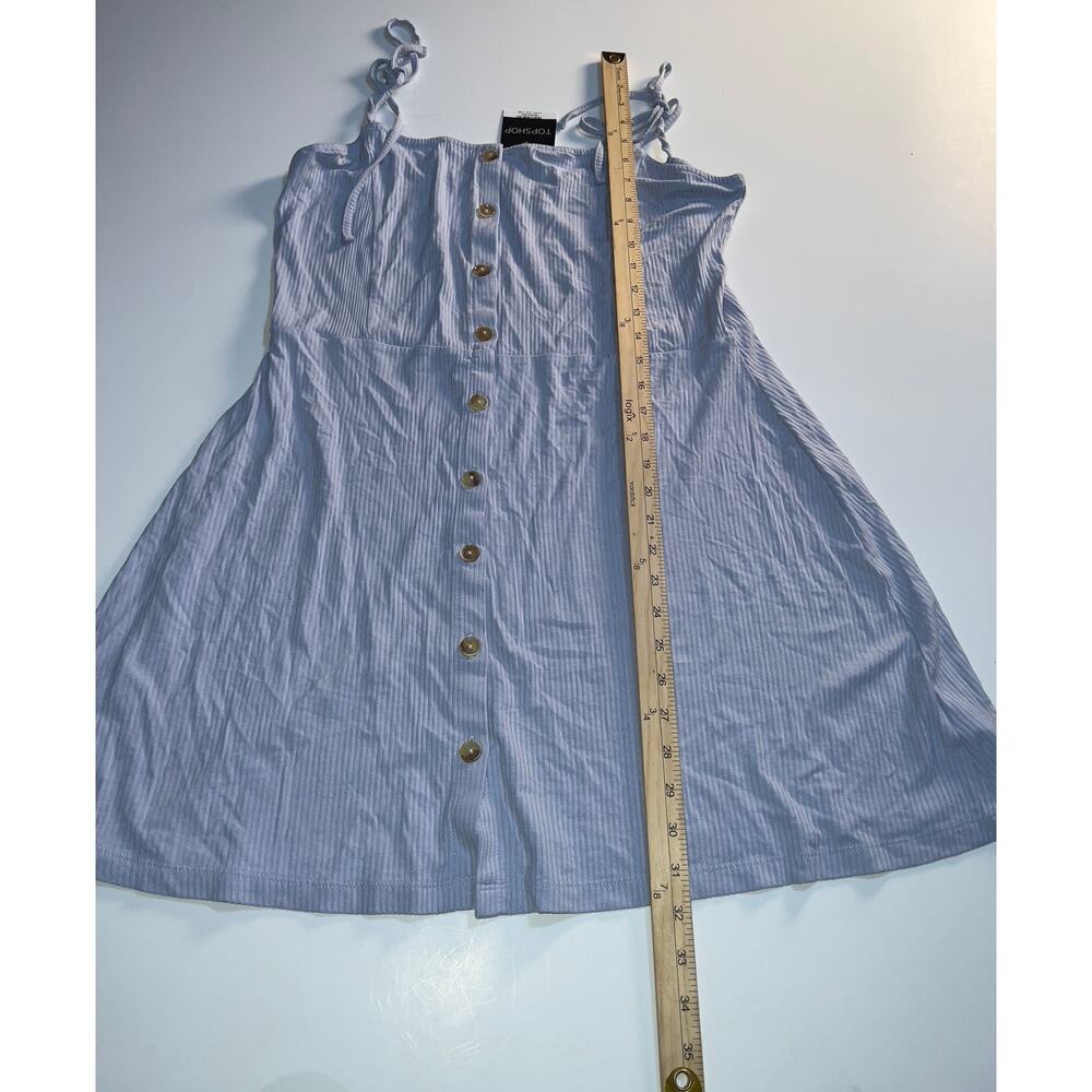 Topshop women’s new button down mini blue spaghetti strap dress - Picture 5 of 10
